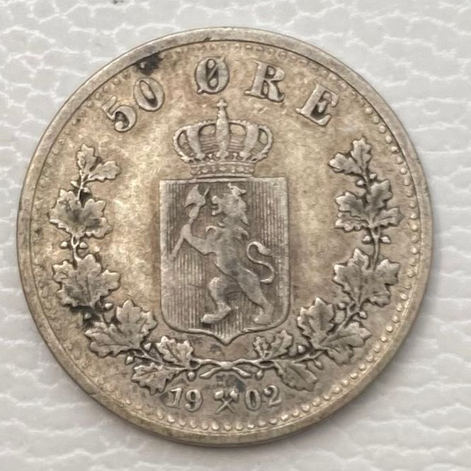 Hovedbilde 50 øre 1902. Kv svak 1