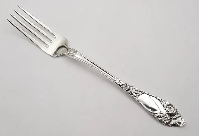 Opphøyd rose: 6 x liten spisegaffel 18,5 cm
