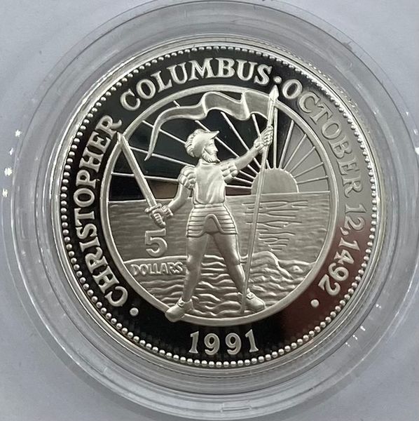 Hovedbilde Bahamas: 5 dollar. 12. oktober 1492.