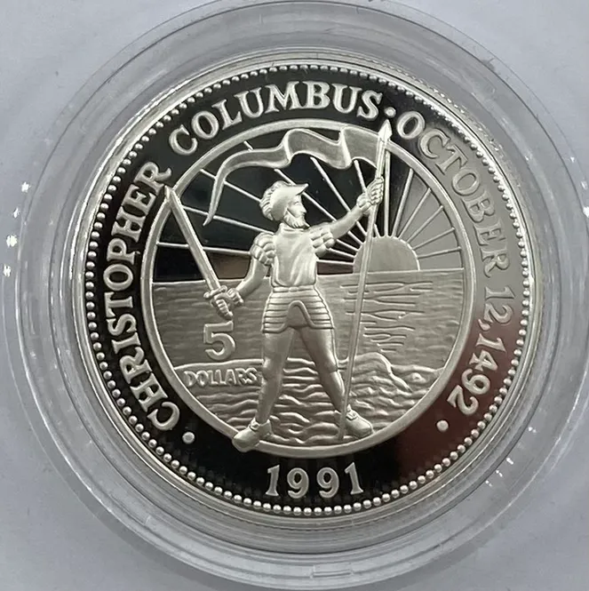 Hovedbilde Bahamas: 5 dollar. 12. oktober 1492.