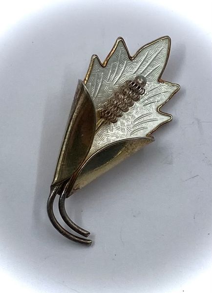 Hovedbilde 925 sølv brosje med emalje K.A.Rasmussen