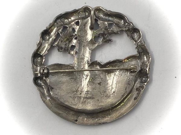 Hovedbilde Brosje/Anheng 830 sølv tømmerhogger Østerdalen