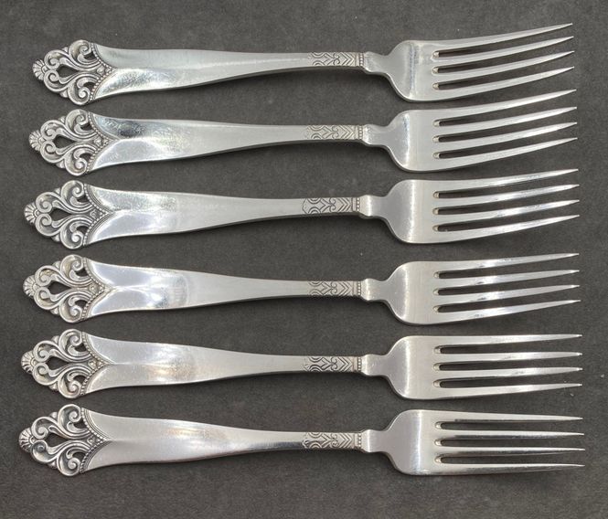 Hovedbilde Lillemor: 6 x  Liten spisegaffel 17,6 cm.