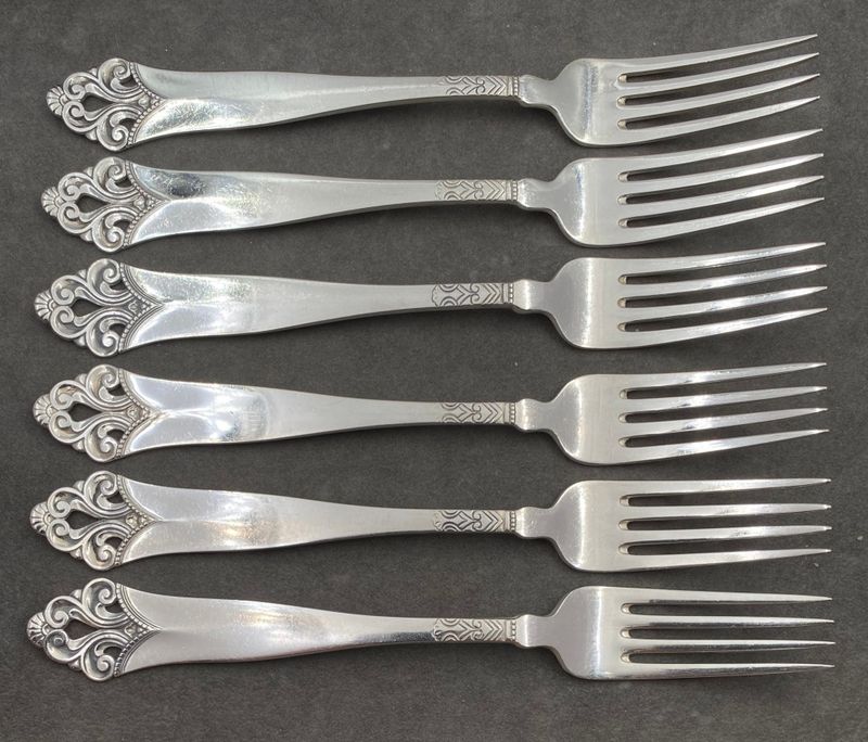Lillemor: 6 x  Liten spisegaffel 17,6 cm.