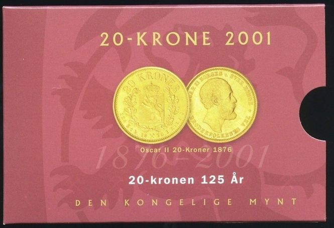 Hovedbilde 20 kroner 2001 m/stjerne BU