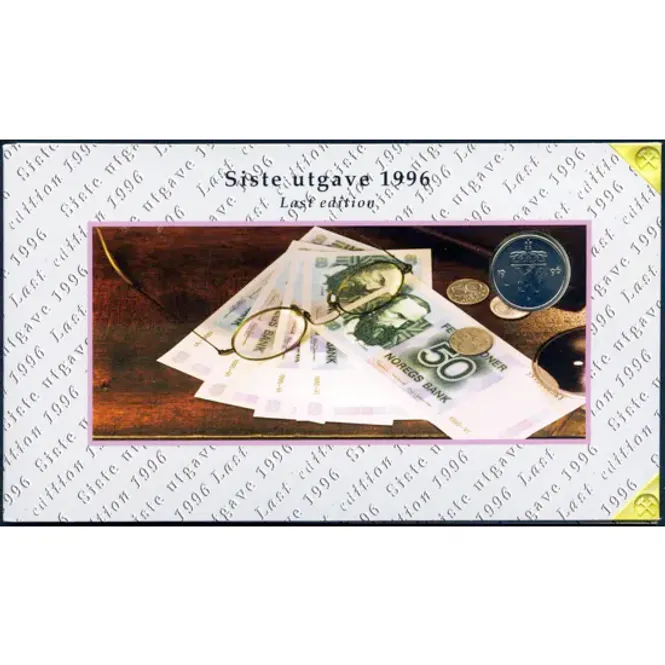 Hovedbilde Siste utgave 50 kr og 50 øre 1996