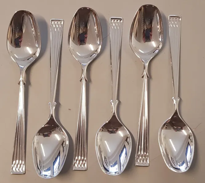 Hovedbilde Arvesølv: 6 x liten spiseskje 17,1 cm
