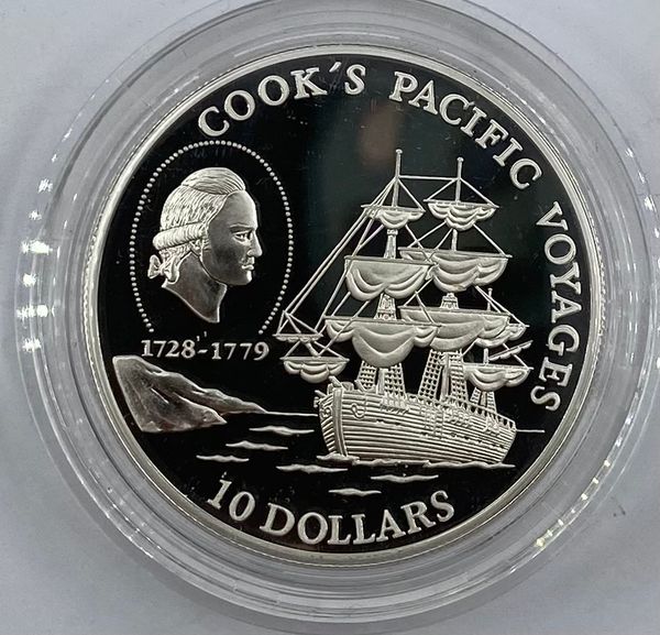 Hovedbilde Niue: 10 dollar. Cooks Stillehavsreiser.